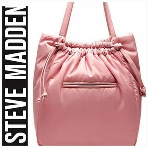 Steve Madden BLuci Drawstring Tote Bag- Rose